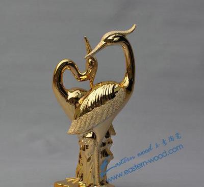 潮州工藝精粹 迷你雙鶴噴砂工藝品的批發(fā)魅力